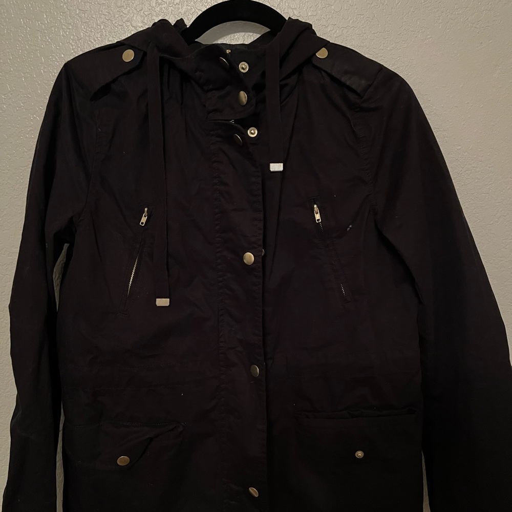Black zip up jacket
